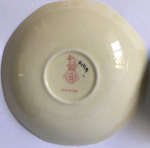 Royal Doulton D 4049 Pansies Pansy Cup & Saucer Seriesware Art Deco
