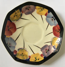 Load image into Gallery viewer, Royal Doulton D 4049 Pansies Pansy Cup, Saucer &amp; Cake Plate - Trio -  Seriesware Art Deco
