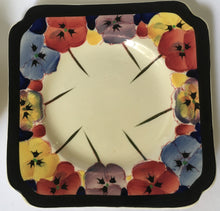 Load image into Gallery viewer, Royal Doulton D 4049 Pansies Pansy Cup, Saucer &amp; Cake Plate - Trio -  Seriesware Art Deco
