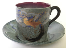 Load image into Gallery viewer, Royal Doulton Titanian BIRD OF PARADISE Coffee can Cup &amp; saucer -  Rare series ware
