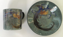 Load image into Gallery viewer, Royal Doulton Titanian BIRD OF PARADISE Coffee can Cup &amp; saucer -  Rare series ware
