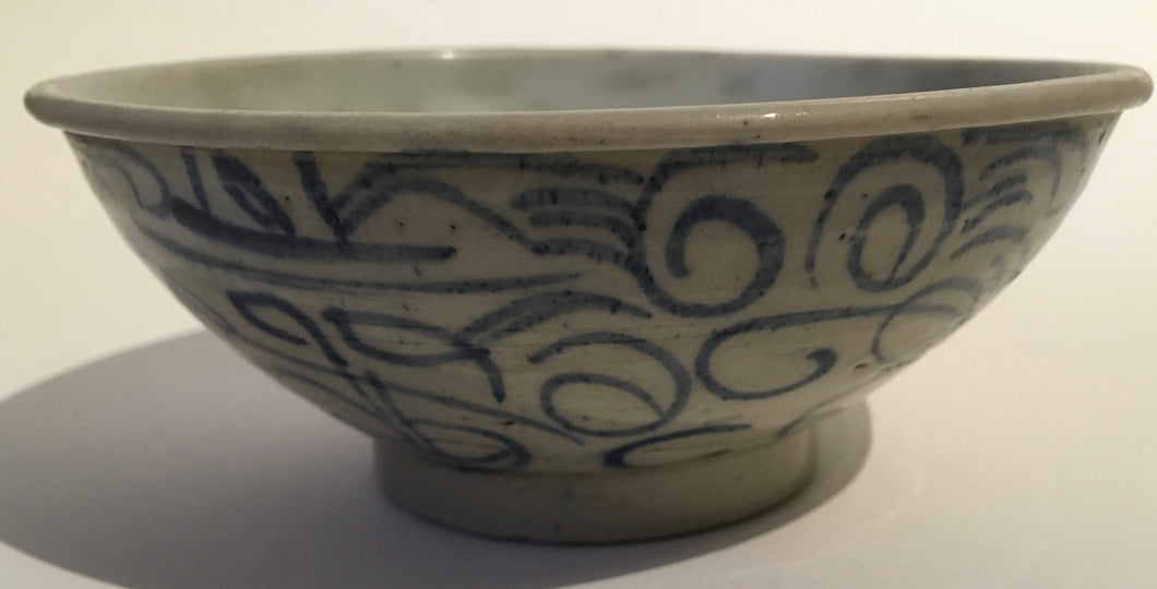 18th Century Swatow ware Bowl - Chinese export Porcelain Blue & White c. 1800 - Antique China
