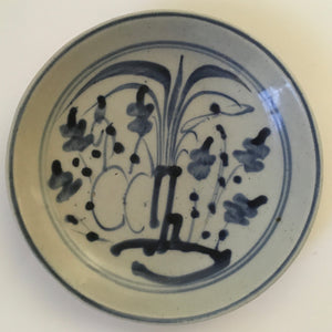18th Century Swatow ware TREE OF LIFE pattern plate - Chinese export Porcelain Blue & White late 18th century - Antique China