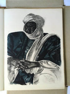 ALEXANDRE IACOVLEFF 1er mai 1927 "Dessins et peintures d'Afrique, exécutés au cours de l'Expédition" Complete Portfolio of 50 Prints  artist