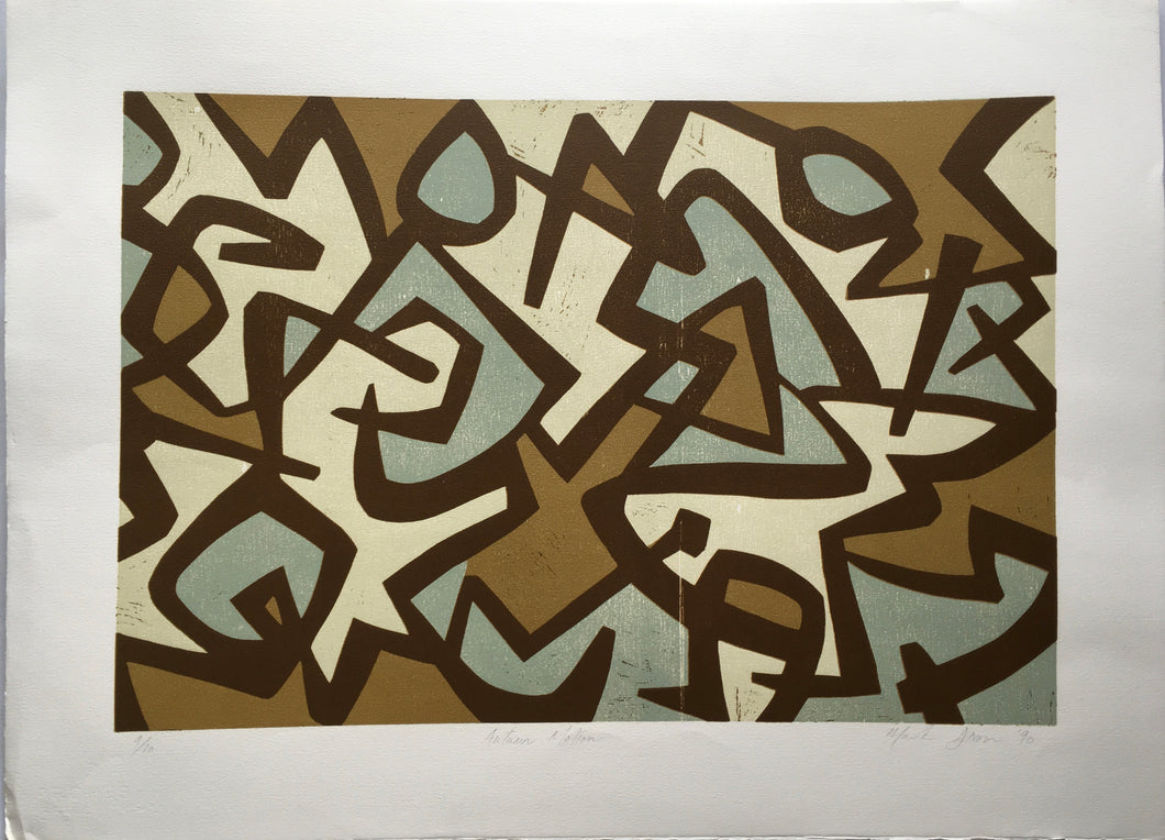 Mark Lawrence Dixon (b.1957) Abstract print 