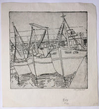 Load image into Gallery viewer, Marcus Glaser (b.1936 South African) Etching - HARBOUR SCENE
