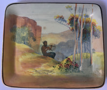 Load image into Gallery viewer, Royal Doulton PIPES OF PAN D4784 cheese or butter dish - rare shape
