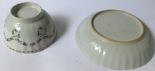 Load image into Gallery viewer, Chinese Export Porcelain Famille Rose Tea Bowl &amp; Saucer  Late 18th / early 19th century
