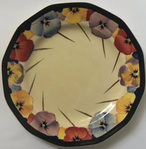 Royal Doulton D 4049 Pansies Pansy Side Plate - Seriesware Art Deco