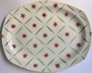 Midwinter Stylecraft "Galaxy" by Jessie Tate c.1950s Modern Fashion tableware platter