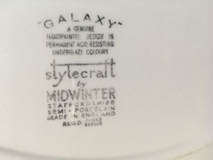 Midwinter Stylecraft "Galaxy" by Jessie Tate c.1950s Modern Fashion tableware platter
