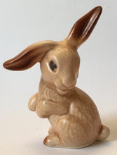 Load image into Gallery viewer, Sylvac lop ear eared rabbit shape number 1302 beige glaze Made in England
