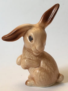 Sylvac lop ear eared rabbit shape number 1302 beige glaze Made in England
