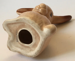 Sylvac lop ear eared rabbit shape number 1302 beige glaze Made in England