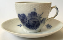 Load image into Gallery viewer, Royal Copenhagen Denmark 8194 8261  &#39;Blue Flower&#39; cup and saucer Blue and white porcelain
