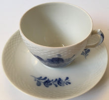 Load image into Gallery viewer, Royal Copenhagen Denmark 8194 8261  &#39;Blue Flower&#39; cup and saucer Blue and white porcelain
