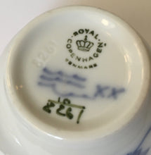 Load image into Gallery viewer, Royal Copenhagen Denmark 8194 8261  &#39;Blue Flower&#39; cup and saucer Blue and white porcelain
