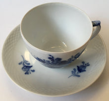 Load image into Gallery viewer, Royal Copenhagen Denmark  &#39;Blue Flower&#39; cup and saucer Blue and white porcelain - 072
