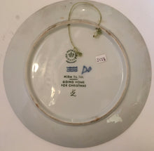 Load image into Gallery viewer, Royal Copenhagen Denmark Kai Lange CHRISTMAS PLATE 1973 Hjem Til Jul Going home for Christmas KL

