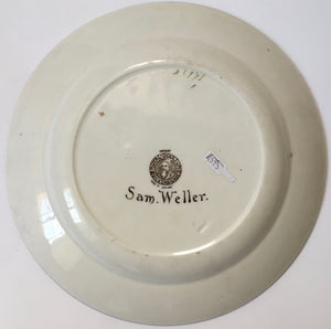 Royal Doulton Dickens Ware D 2973 Sam Weller plate White Background Dickensware