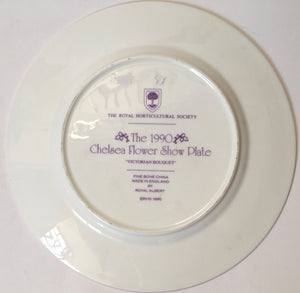 Royal Albert Plate - The Royal Horticultural Society 1990 Chelsea Flower Show Plate 'Victorian Bouquet'