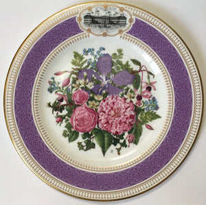 Royal Albert Plate - The Royal Horticultural Society 1990 Chelsea Flower Show Plate 'Victorian Bouquet'