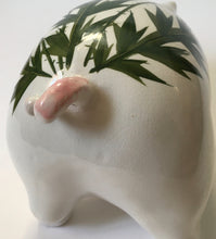Load image into Gallery viewer, Plichta Pig Figure / Wemyss painted floral thistle decoration

