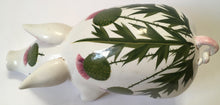 Load image into Gallery viewer, Plichta Pig Figure / Wemyss painted floral thistle decoration
