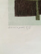 Load image into Gallery viewer, Hannes HARRS (1927-2006) Abstract composition in green  Edition &#39;Artists Proof V/V&#39; 1973 Original Signed Print (South African Artist) # 2 Landscape
