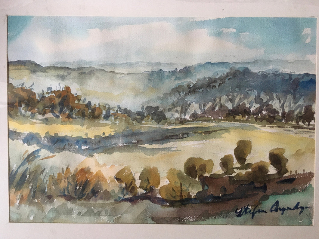 Stefan AMPENBERGER (1908-1983) Landscape scene (South African) Watercolour