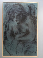 Load image into Gallery viewer, Meyer URANOVSKY (1939) Portrait (South African) Charcoal Drawing Original
