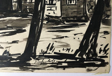 Load image into Gallery viewer, Stefan AMPENBERGER (1908-1983) A Cottage Beyond Trees (South African) ink on paper

