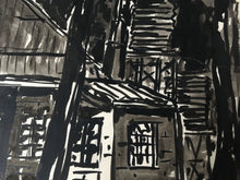 Load image into Gallery viewer, Stefan AMPENBERGER (1908-1983) A Cottage Beyond Trees (South African) ink on paper
