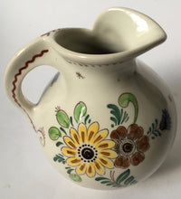 Load image into Gallery viewer, Delfts Hand Painted Holland Jug shape 585 tin glaze Dutch pottery flowers Tinglaze

