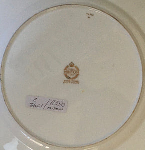 Genevese Crimson Plate by MINTON England H 4930 (made 1945 - 1969) this one c.1953