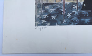 Sue MACARTNEY-SNAPE (1957) Numbered Print 290/600 The Punters - Internationally recognised artist