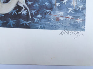 Sue MACARTNEY-SNAPE (1957) Numbered Print 290/600 The Punters - Internationally recognised artist
