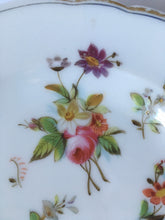 Load image into Gallery viewer, Possibly Old Paris Hard Paste porcelain hand painted plate Roses &amp; Flowers c.1850
