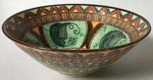 Load image into Gallery viewer, Shorter &amp; Son MABEL LEIGH &#39;Mendoza&#39; Period ware Sgraffito bowl Hand crafted &amp; Painted Art deco
