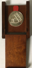 Load image into Gallery viewer, Solid silver hand made coin awarded to BRIGADIER H. ROOS MASTER GUNNER. only your laundryman knows how close it was 11-03-1987
