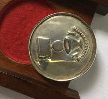 Load image into Gallery viewer, Solid silver hand made coin awarded to BRIGADIER H. ROOS MASTER GUNNER. only your laundryman knows how close it was 11-03-1987
