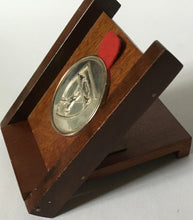 Load image into Gallery viewer, Solid silver hand made coin awarded to BRIGADIER H. ROOS MASTER GUNNER. only your laundryman knows how close it was 11-03-1987
