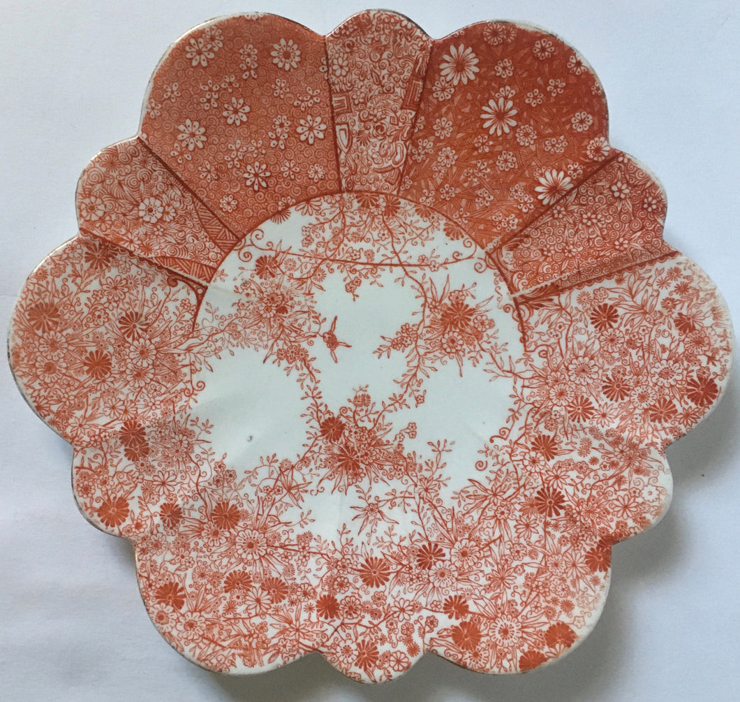 WILEMAN & CO. FOLEY SHELLEY CHINA ENGLAND PATTERN 6027 SHAPE 115510  PLATE - ANTIQUE C.1890