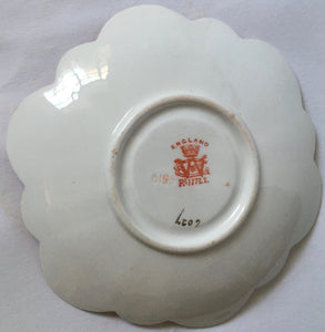 WILEMAN & CO. FOLEY SHELLEY CHINA ENGLAND PATTERN 6027 SHAPE 115510 TRIO cup Saucer & cake plate - ANTIQUE C.1890