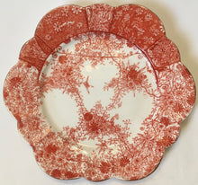 Load image into Gallery viewer, WILEMAN &amp; CO. FOLEY SHELLEY CHINA ENGLAND PATTERN 6027 SHAPE 115510 TRIO spare cake plate - ANTIQUE C.1890 hairline
