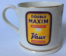 Load image into Gallery viewer, Wade PDM England Pub Jug Mug Double Maxim Golden Jubilee 1938-1988 Brown Ale Vaux Sunderland
