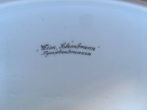 Wien Augarten Rathaus hand painted porcelain box & cover - Wien Schonbrunn Nymphenbrunnen - High quality hand painting