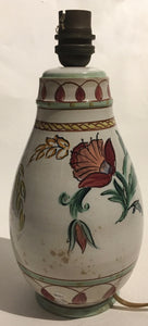 Denby Stoneware Hand Painted lamp base - Albert or Glynn College