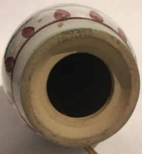 Denby Stoneware Hand Painted lamp base - Albert or Glynn College