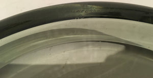 Holmegaard Per Lutken smokey grey glass 'Fried Egg" signed Art glass hand blown bowl 1950s PL 17970
